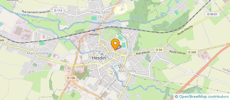 localisation de l'entreprise SCI ROLO  HESDIN