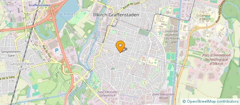 localisation de l'entreprise SCI ROLVAL  ILLKIRCH-GRAFFENSTADEN