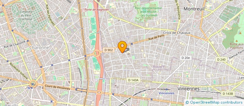 localisation de l'entreprise SCI ROM à MONTREUIL