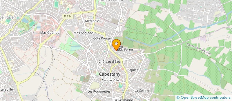 localisation de l'entreprise SCI ROMA 2000  CABESTANY