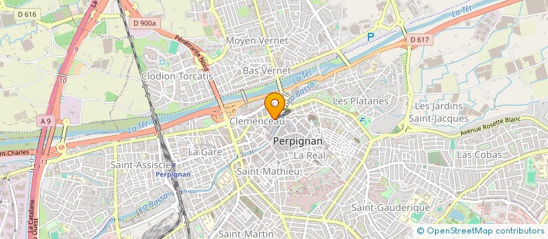 localisation de l'entreprise SCI ROMA  PERPIGNAN