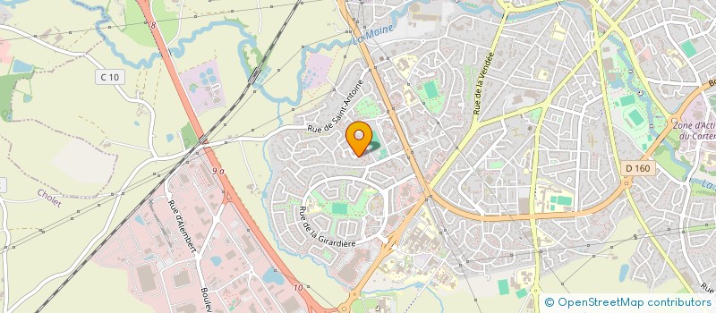 localisation de l'entreprise SCI ROMA à CHOLET