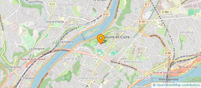 localisation de l'entreprise SCI ROMA  CALUIRE-ET-CUIRE