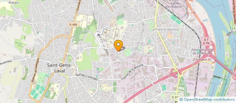 localisation de l'entreprise SCI ROMA  OULLINS-PIERRE-BENITE