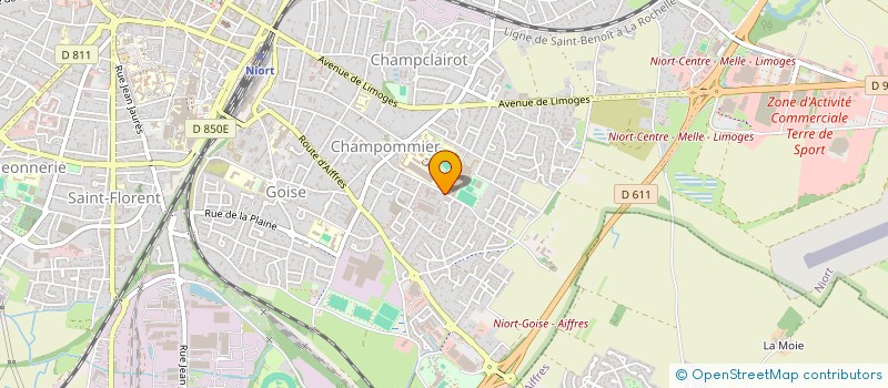 localisation de l'entreprise SCI ROMA à NIORT