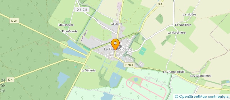 localisation de l'entreprise SCI ROMA à LA FERTE-VIDAME