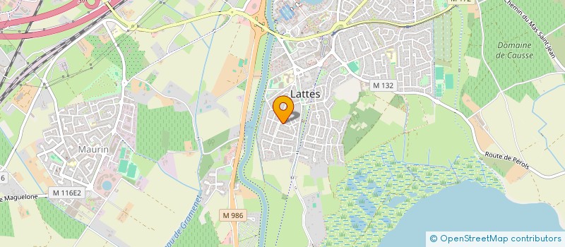 localisation de l'entreprise SCI ROMA à LATTES