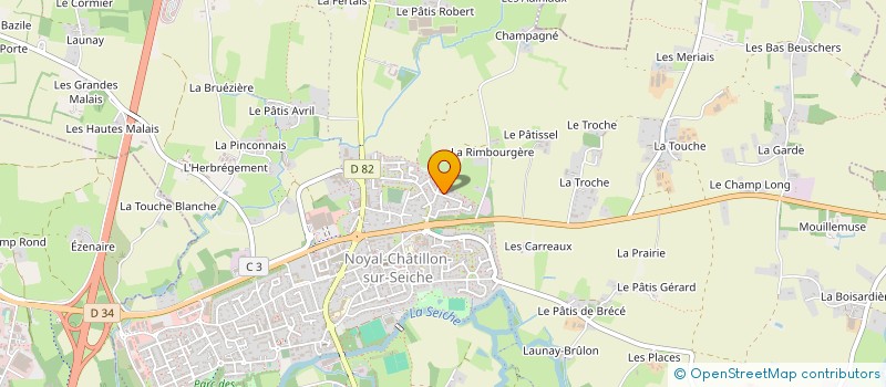 localisation de l'entreprise SCI ROMA  NOYAL-CHATILLON-SUR-SEICHE