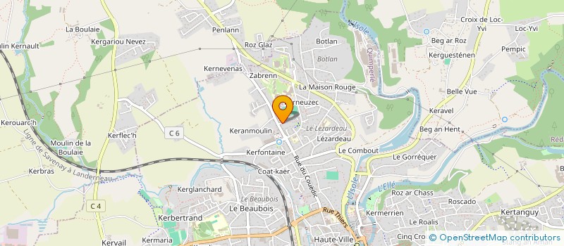 localisation de l'entreprise SCI ROMA  QUIMPERLE