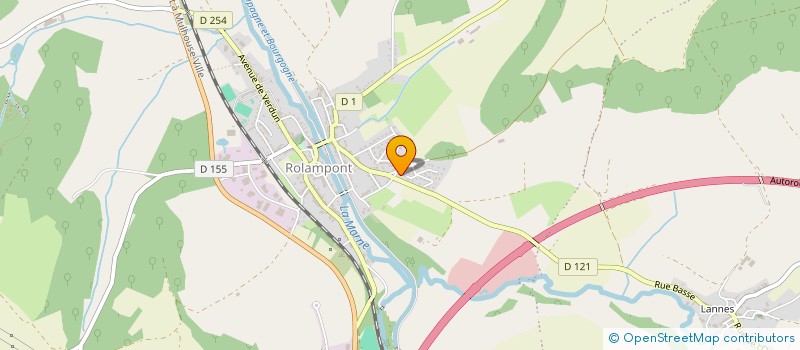 localisation de l'entreprise SCI ROMA à ROLAMPONT
