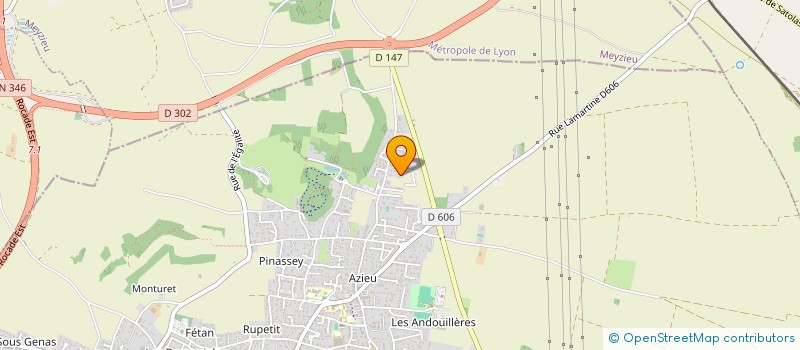 localisation de l'entreprise SCI ROMA  GENAS