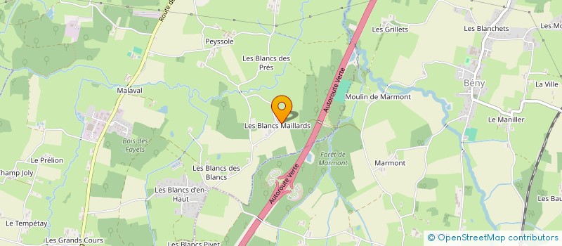 localisation de l'entreprise SCI ROMA  MARBOZ