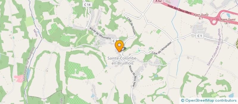 localisation de l'entreprise SCI ROMA  SAINTE-COLOMBE-EN-BRUILHOIS