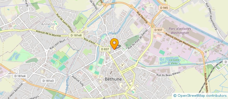 localisation de l'entreprise SCI ROMA  BETHUNE