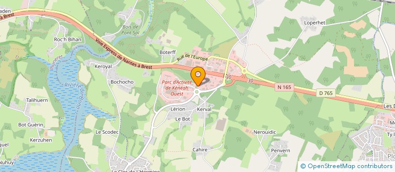 localisation de l'entreprise SCI ROMA  PLOUGOUMELEN