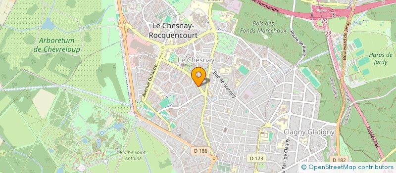 localisation de l'entreprise SCI ROMA  LE CHESNAY-ROCQUENCOURT