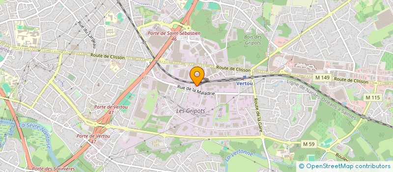 localisation de l'entreprise SCI ROMA  VERTOU