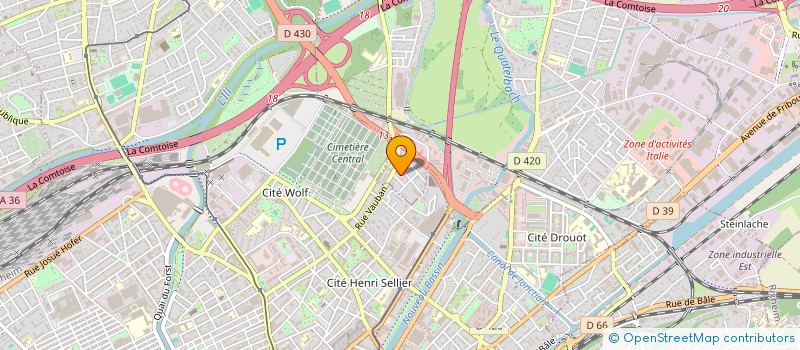 localisation de l'entreprise SCI ROMACA  ILLZACH