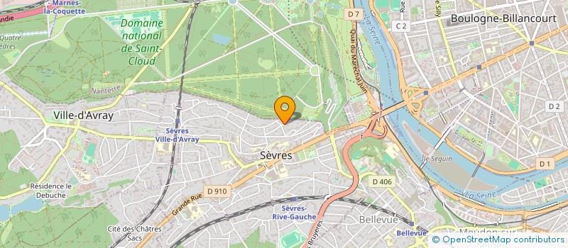 localisation de l'entreprise SCI ROMACA  SEVRES