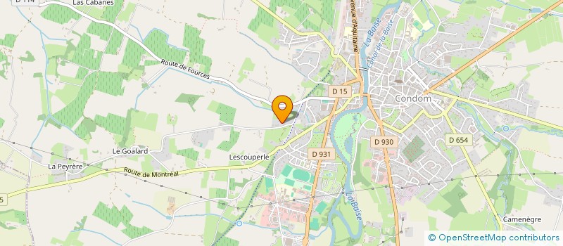 localisation de l'entreprise SCI ROMAEL  CONDOM