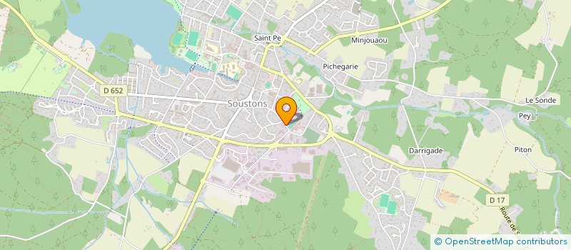 localisation de l'entreprise SCI ROMAIN  SOUSTONS