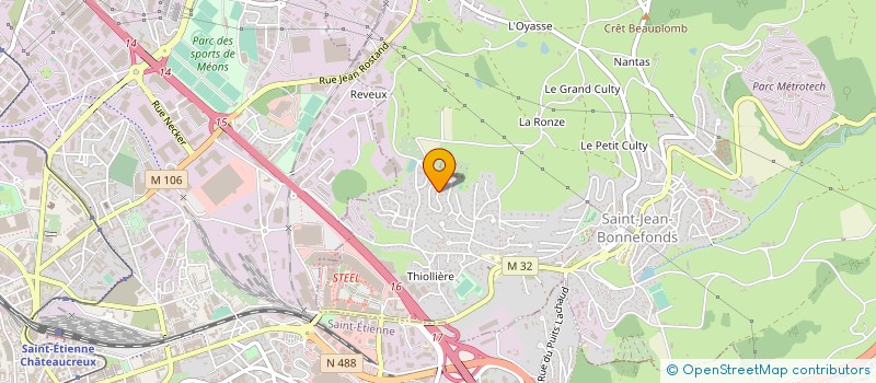 localisation de l'entreprise SCI ROMAIN  SAINT-JEAN-BONNEFONDS