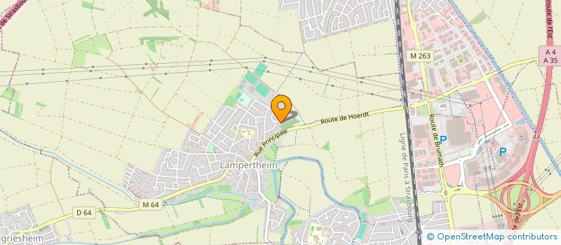 localisation de l'entreprise SCI ROMAIN  LAMPERTHEIM