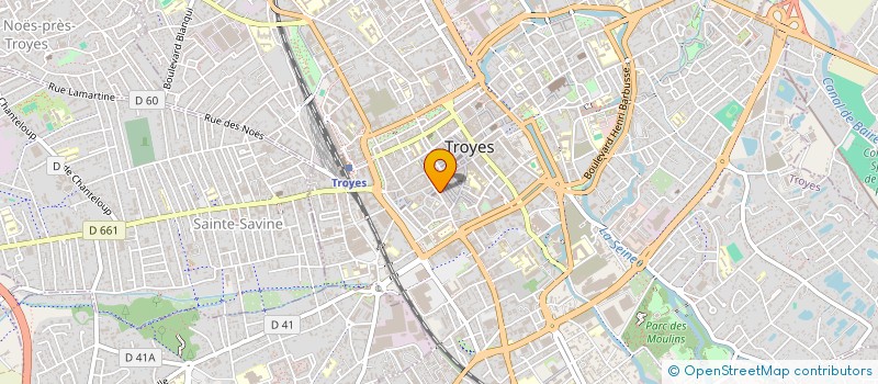 localisation de l'entreprise SCI ROMAIN à TROYES