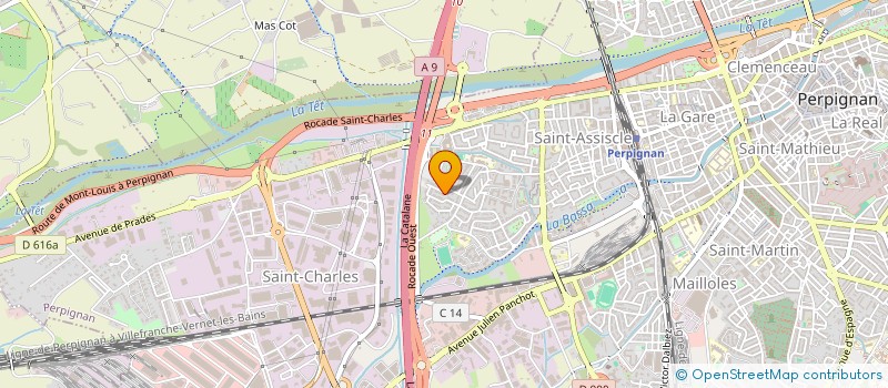 localisation de l'entreprise SCI ROMAIN  PERPIGNAN
