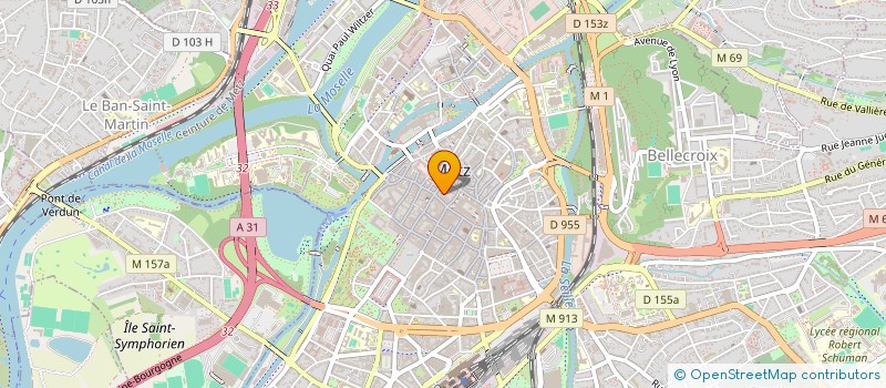 localisation de l'entreprise SCI ROMAIN  METZ