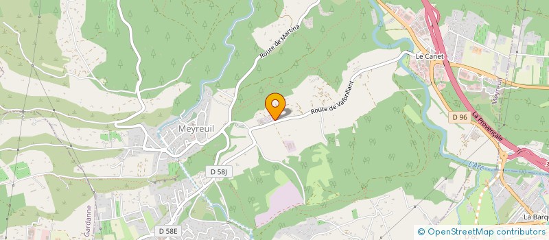 localisation de l'entreprise SCI ROMAIN  MEYREUIL