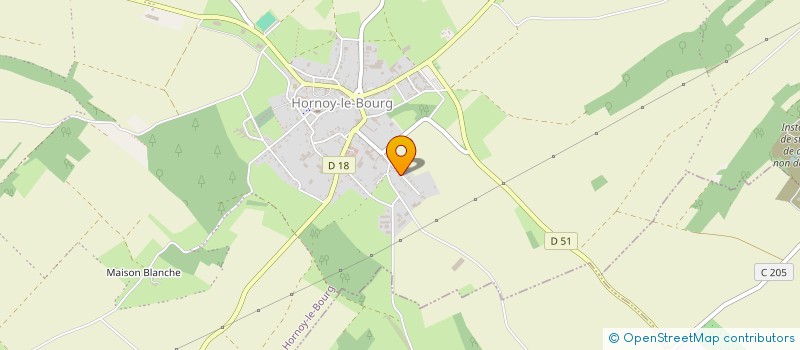 localisation de l'entreprise SCI ROMAIN  HORNOY-LE-BOURG