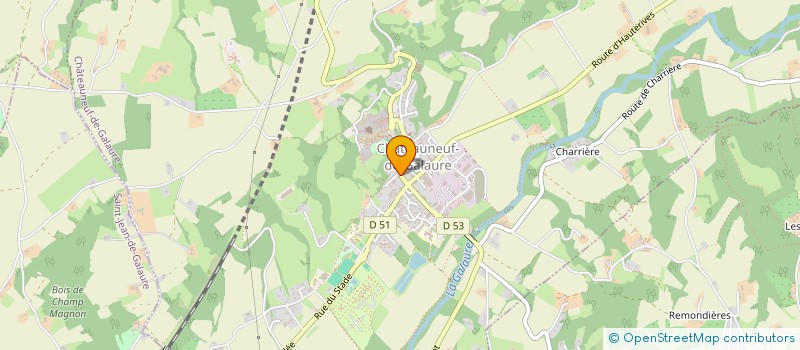 localisation de l'entreprise SCI ROMAIN BEOLET  CHATEAUNEUF-DE-GALAURE