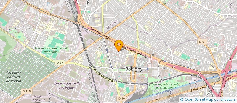 localisation de l'entreprise SCI ROMAIN BLONDEL  BOBIGNY