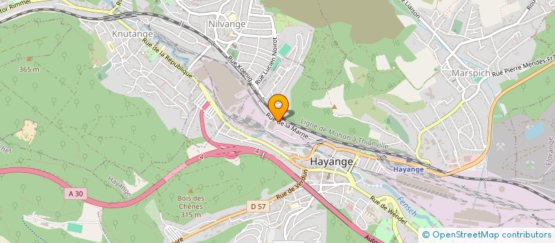 localisation de l'entreprise SCI ROMAIN ET JULIETTE  HAYANGE