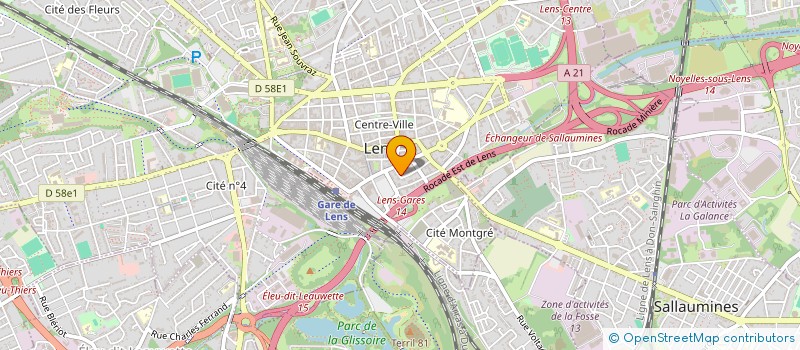 localisation de l'entreprise SCI ROMAIN-SIMON  LENS