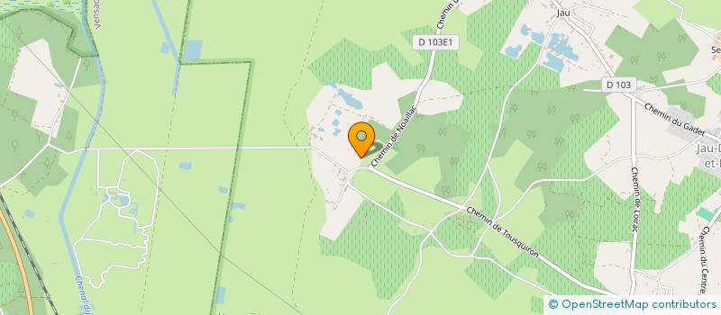 localisation de l'entreprise SCI ROMAIN TEBOUL  JAU-DIGNAC-ET-LOIRAC