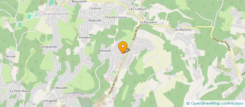 localisation de l'entreprise SCI ROMAINS BUISSON  CHAMPCEVINEL