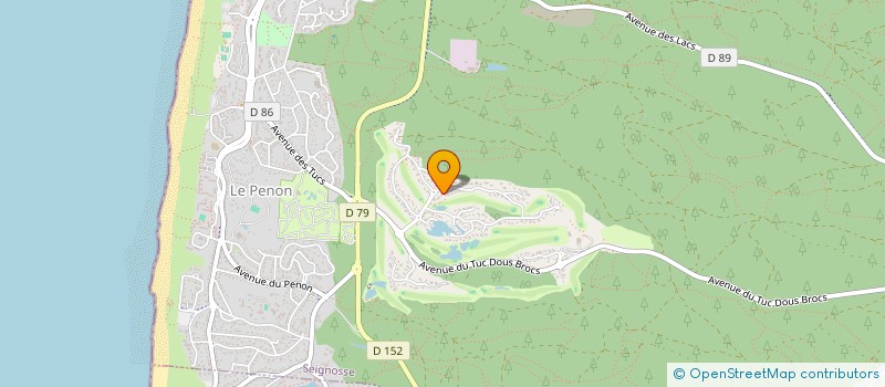 localisation de l'entreprise SCI ROMAJAL  SEIGNOSSE