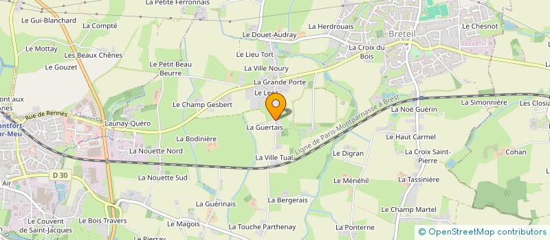 localisation de l'entreprise SCI ROMAJEC  BRETEIL