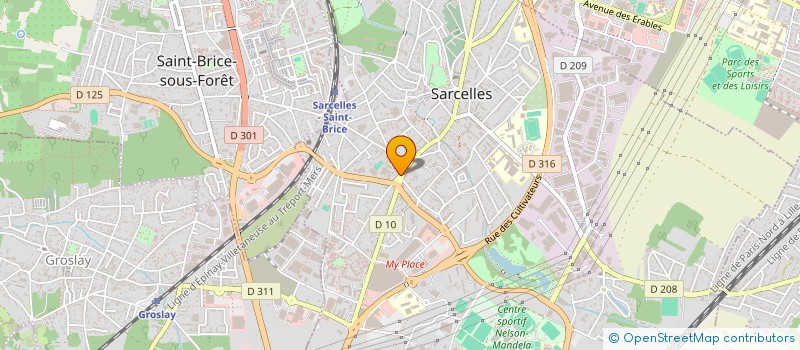 localisation de l'entreprise SCI ROMALA  SARCELLES