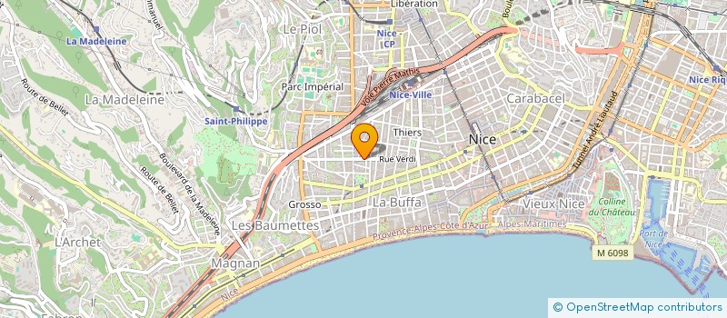 localisation de l'entreprise SCI ROMALIA à NICE