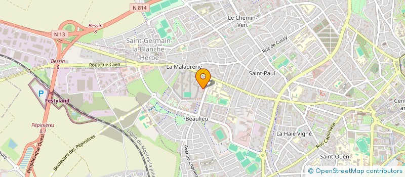 localisation de l'entreprise SCI ROMALISE  CAEN