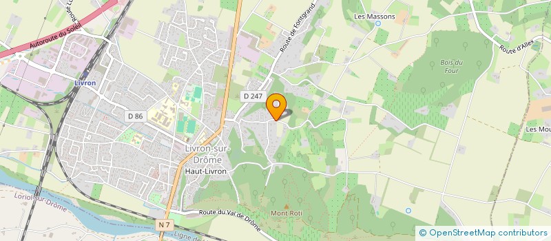 localisation de l'entreprise SCI ROMALIX  LIVRON-SUR-DROME