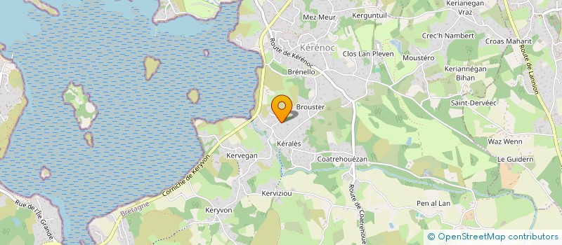 localisation de l'entreprise SCI ROMALIZ  PLEUMEUR-BODOU