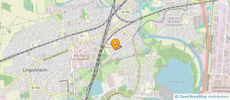 localisation de l'entreprise SCI ROMAMILLE  LINGOLSHEIM