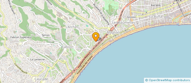 localisation de l'entreprise SCI ROMAN à NICE