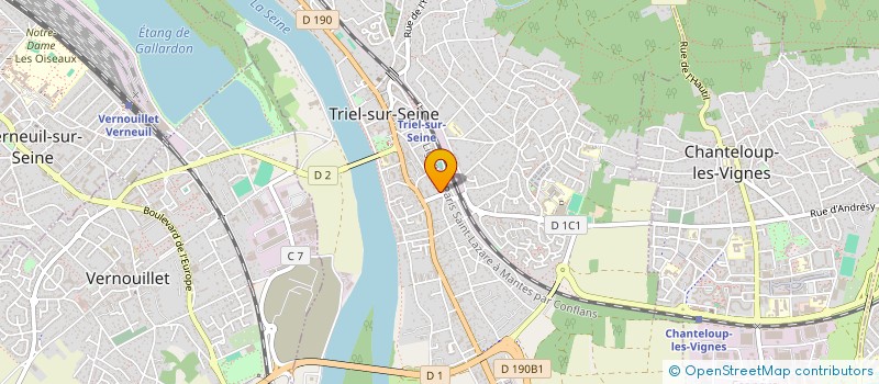 localisation de l'entreprise SCI ROMAN  TRIEL-SUR-SEINE