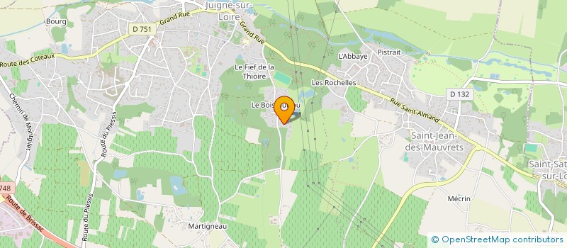 localisation de l'entreprise SCI ROMAN  LES GARENNES SUR LOIRE