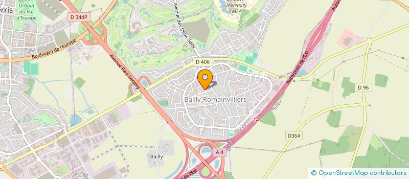 localisation de l'entreprise SCI ROMAN CORP  BAILLY-ROMAINVILLIERS